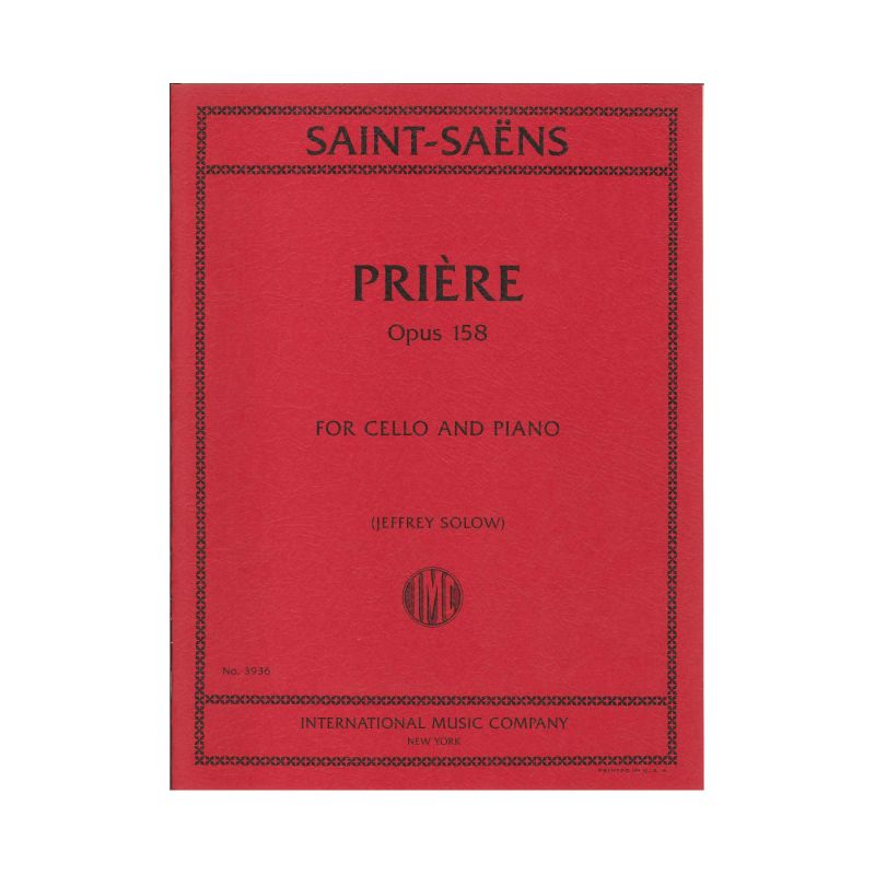 Saint-Saëns, Camille - Priere op. 158