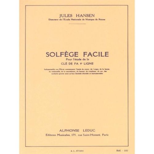 Hansen, Jules - Solfège Facile
