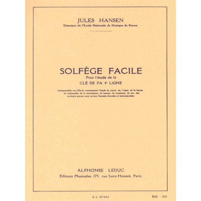 Hansen, Jules - Solfège Facile