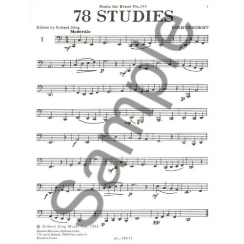 Grigoriev, Boris - 78 Studies for Tuba