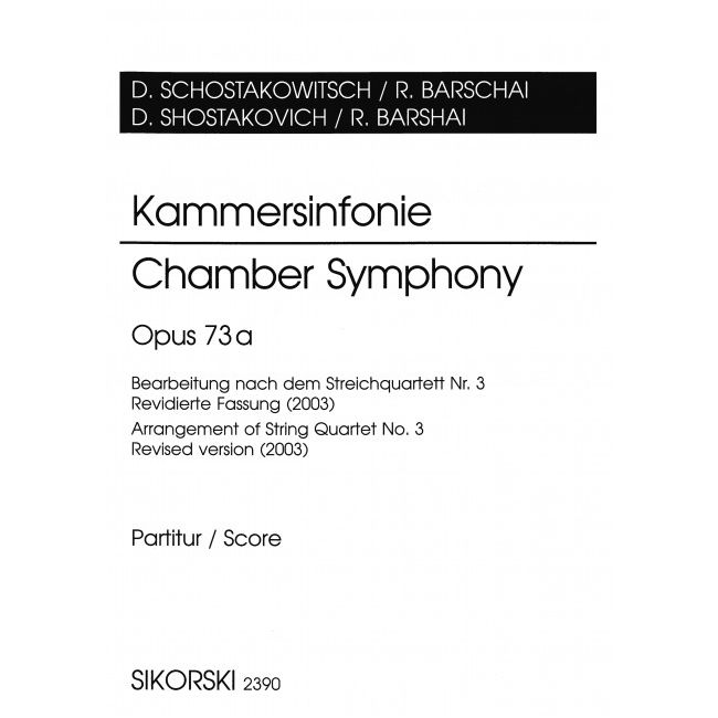 Shostakovich, Dmitri - Kammersinfonie op. 73 a