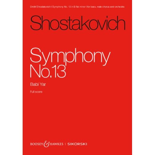 Shostakovich, Dmitri - Symphony No. 13 op. 113