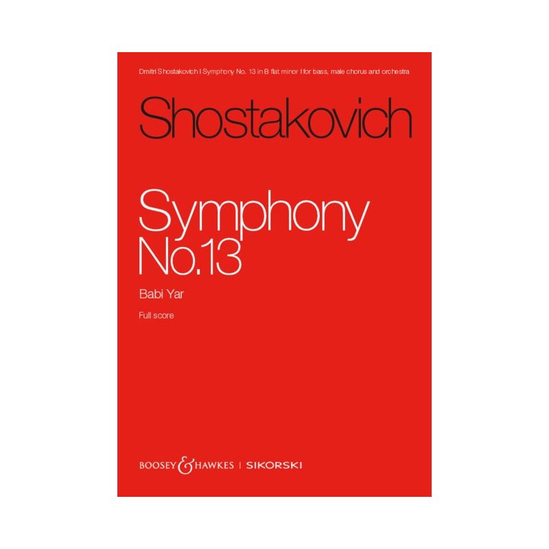 Shostakovich, Dmitri - Symphony No. 13 op. 113