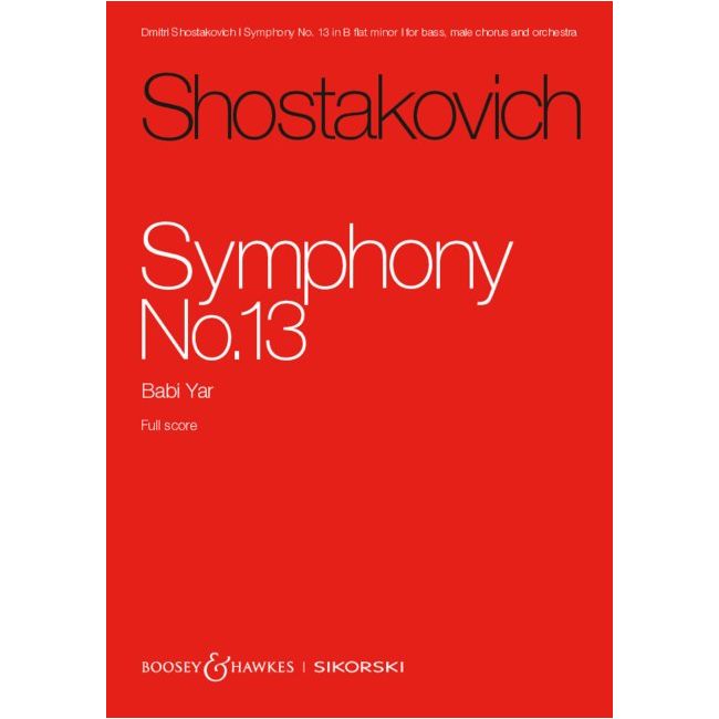 Shostakovich, Dmitri - Symphony No. 13 op. 113