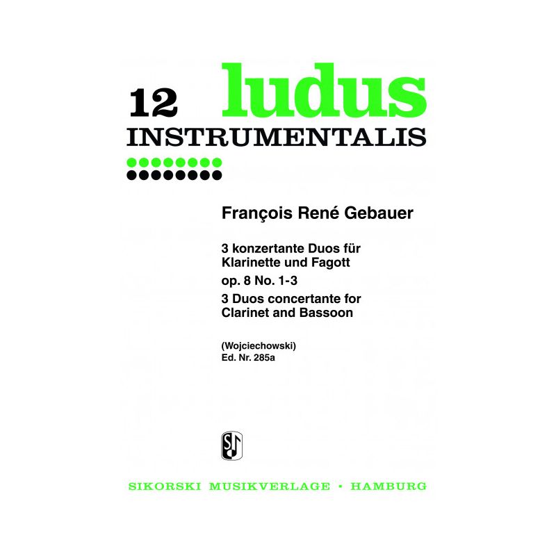 Gebauer, Francois René - 6 konzertante Duos op. 8/1-3