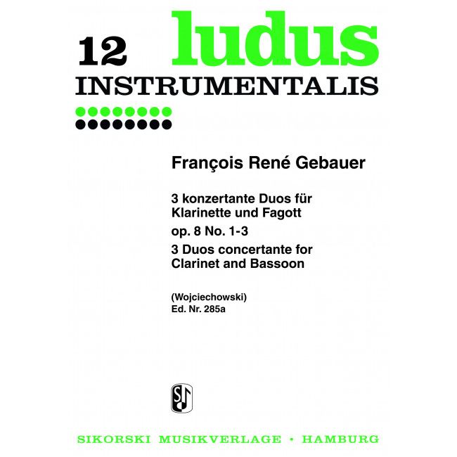 Gebauer, Francois René - 6 konzertante Duos op. 8/1-3