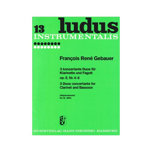 Gebauer, Francois René - 6 konzertante Duos op. 8/4-6