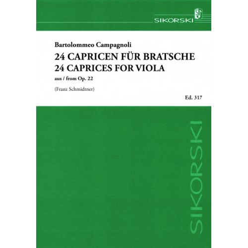 Campagnoli, Bartolomeo - 24 Capricen op. 22