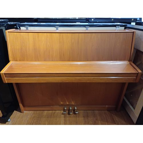 SOLD: Pre-Owned Schimmel 112 5E Upright Piano in Cherry Satin