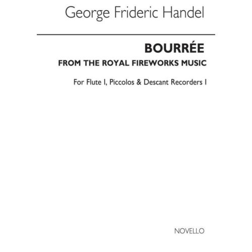 Händel, Georg Friedrich - Bourree From The Fireworks Music (Flt/Des Rec 1)