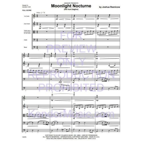 Reznicow, Joshua - Moonlight Nocturne