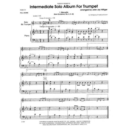 Intermediate Solo Album For Trumpet