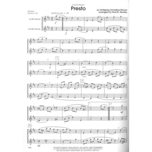 Mozart, Wolfgang Amadeus - Presto