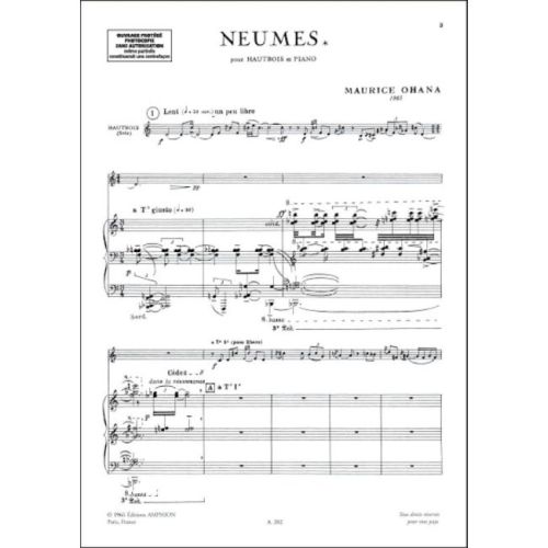 Ohana, Maurice - Neumes