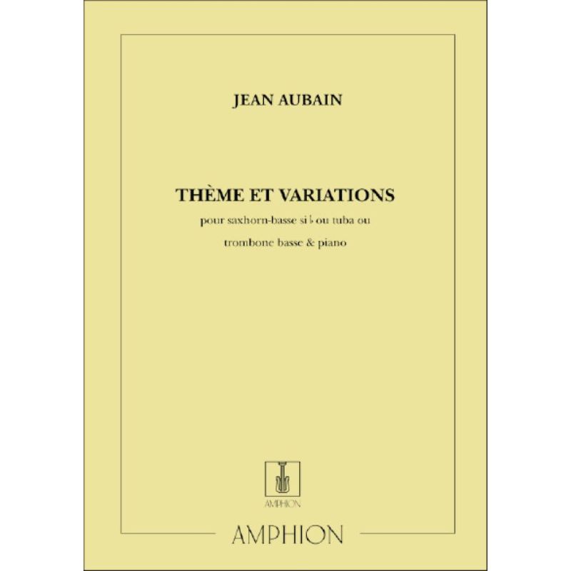 Aubain, Jean - Theme et Variations Tuba