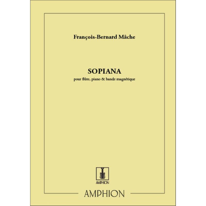 Mache, Franc-Bernard - Sopiana Flute-Piano