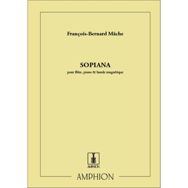 Mache, Franc-Bernard - Sopiana Flute-Piano