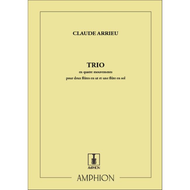 Arrieu, Claude - Trio De Flutes Complet