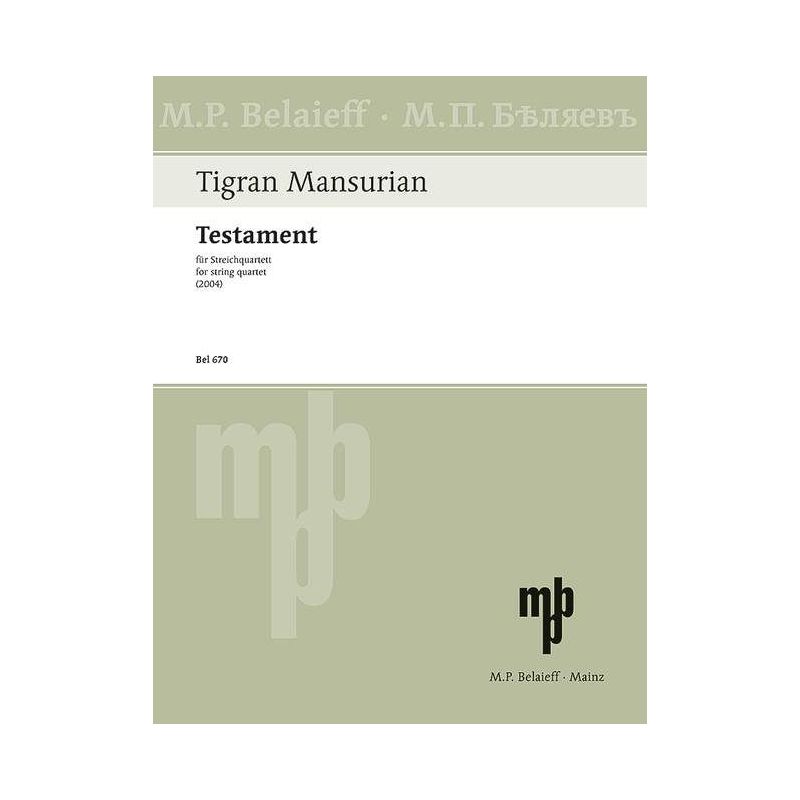 Mansurian, Tigran - Testament