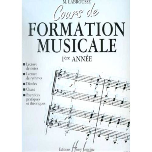 Labrousse, Marguerite - Cours de formation musicale Vol.1