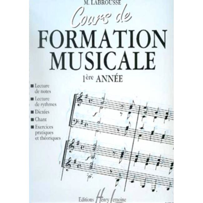 Labrousse, Marguerite - Cours de formation musicale Vol.1