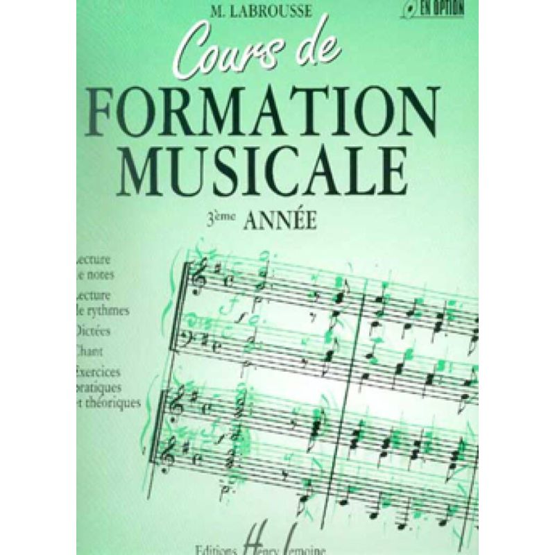 Labrousse, Marguerite - Cours de formation musicale Vol.3