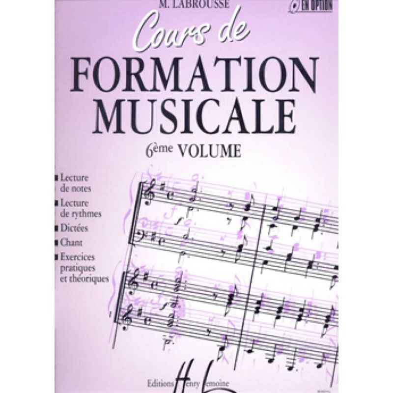 Labrousse, Marguerite - Cours de formation musicale Vol.6