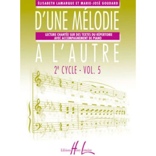 Lamarque & Goudard - D'une mélodie à l'autre Vol.5