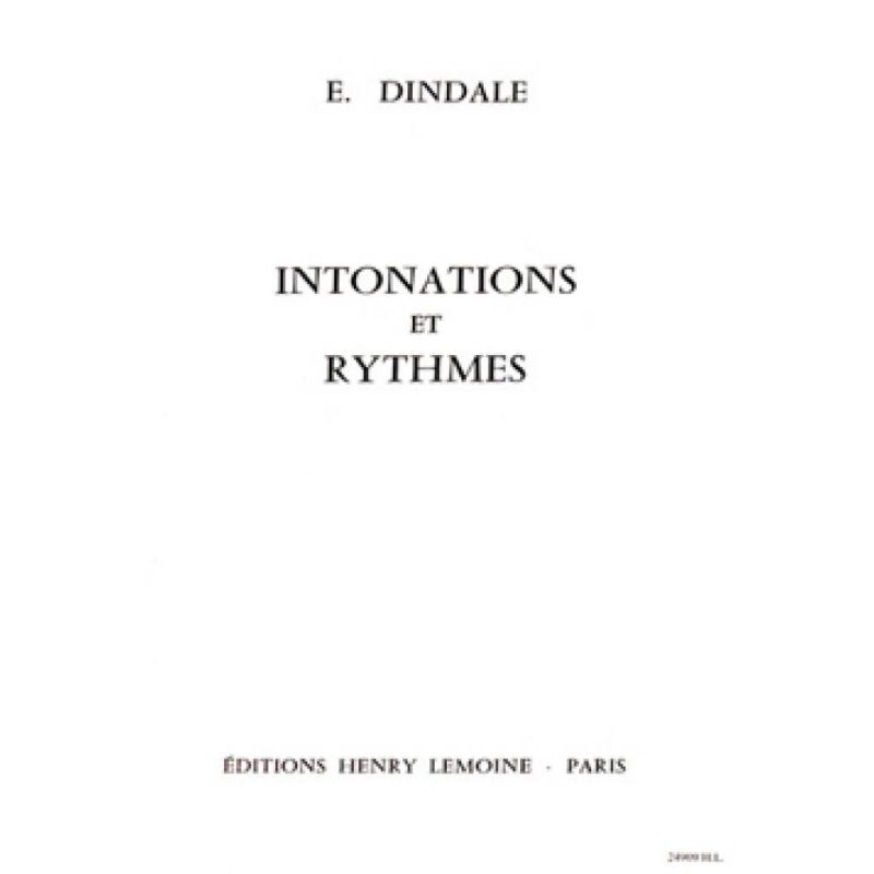 Dindale, E. - Intonations et rythmes