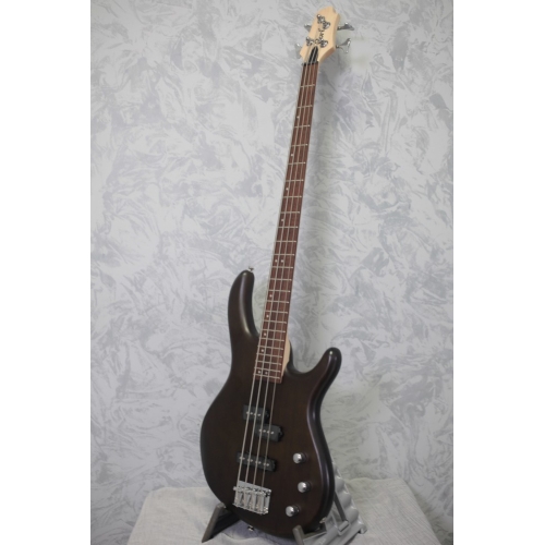 Cort Action PJ Bass Guitar Open Pore Black